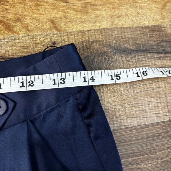 Lilysilk Comfort Fit Silk Cigarette Pants Navy Blue - Picture 8 of 11